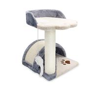 Cat Tree for Large Cat Cat Climbing Frame Small Cat Nest Cat Jumping Platform Sisal Arch Bridge Cat Scratching Plate Cat Scratching Post Pet cat (Size : Grau) vision