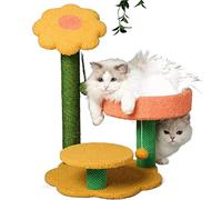 Cat Tree for Large Cat Cat Scratcher Cat Tower Jump Column Scratcher for Cats Climbing Frame Flower Cats Tree House Pick Up Board Furniture for Pets Toys cat vision