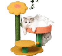 Cat Tree for Large Cat Cat Scratcher Cat Tower Jump Column Scratcher for Cats Climbing Frame Flower Cats Tree House Pick Up Board Furniture for Pets Toys cat vision