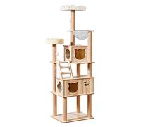 Cat Tree for Large Cat Luxury Cat Tower Furniture for Home Cat Tree Climbing Frame Scratching Post for Pet Cat Condo Transparent Cat Nest cat vision