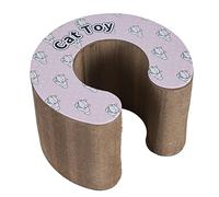 Cat Tree Houses Product Description Round Corrugated Cat Climbing Cat Scratch Stretcher Cat Toy (Size : Branco) (Preto) Warm as ever