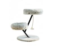 Cat Tree, Metal Support Posts Tower for Indoor Cats Spacious | Real Branch Luxury Cat Condo with Hanging Toy