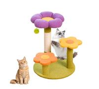 Cat Tree,Multi-Level Cat Tower with there Perches with Scratcher,Cat Scratching Post with Woven Sisal,3 Caves,Large Platform,Feline House for Indoor(48×40×40cm)