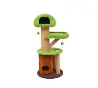 cat tree， Multi-Level Forest Treehouse Climbing Pole Cat Nest All Year Round Universal Condo(M)