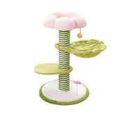 cat tree, Multi - level Post Hammock Hanging Ball Toy Semi enclosed Cat Apartment Condo(S)