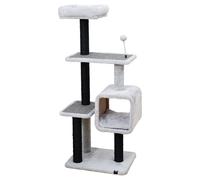 Cat Tree Nevada Gray 121 Cm For Cats Europet Bernina Plush And Sisal