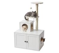 Cat tree, scratching post, litter cupboard, litter tray, cat house & tower XXL