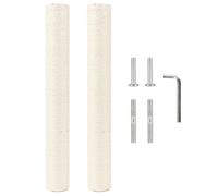 Cat Tree Scratching Post Replacement Kit, 2.9in M10 Screw, 55cm Sisal Wrapped Durable Upgrade with Hardware for Easy Installation
