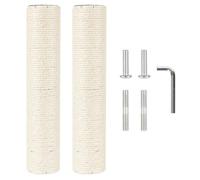 Cat Tree Scratching Post Replacement Kit, 2.9in M10 Screw, 55cm Sisal Wrapped Durable Upgrade with Hardware for Easy Installation