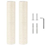 Cat Tree Scratching Post Replacement Kit, 2.9in M10 Screw, 55cm Sisal Wrapped Durable Upgrade with Hardware for Easy Installation