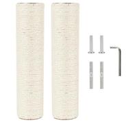 Cat Tree Scratching Post Replacement Kit, 2.9in M10 Screw, 55cm Sisal Wrapped Durable Upgrade with Hardware for Easy Installation