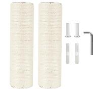 Cat Tree Scratching Post Replacement Kit, 2.9in M10 Screw, 55cm Sisal Wrapped Durable Upgrade with Hardware for Easy Installation