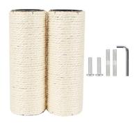 Cat Tree Scratching Post Replacement Kit, 2.9in M10 Screw, 55cm Sisal Wrapped Durable Upgrade with Hardware for Easy Installation
