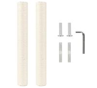 Cat Tree Scratching Post Replacement Kit, 2.9in M10 Screw, 55cm Sisal Wrapped Durable Upgrade with Hardware for Easy Installation