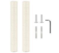 Cat Tree Scratching Post Replacement Kit, 2.9in M10 Screw, 55cm Sisal Wrapped Durable Upgrade with Hardware for Easy Installation