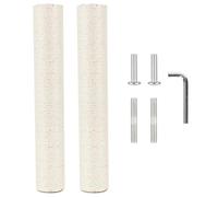 Cat Tree Scratching Post Replacement Kit, 2.9in M10 Screw, 55cm Sisal Wrapped Durable Upgrade with Hardware for Easy Installation