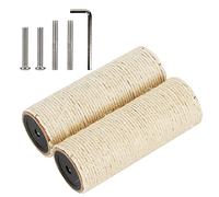 Cat Tree Scratching Post Replacement Kit, 2.9in M10 Screw, 55cm Sisal Wrapped Durable Upgrade with Hardware for Easy Installation