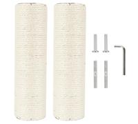 Cat Tree Scratching Post Replacement Kit, 2.9in M10 Screw, 55cm Sisal Wrapped Durable Upgrade with Hardware for Easy Installation