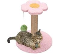 Cat Tree Scratching Post Tower - Fun Climbing Frame with Sisal and Pull Balls for Cats and Kittens, Ideal Scratch and Play Toy