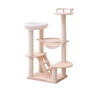 cat tree， Space Capsule - Shaped Cat Condo Scratch Post Multi Level Activity Platforms