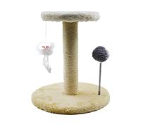 Cat Tree Tower - 28cm Velvet Wood Indoor Furniture, Large Scratching Post, Kitten Pet Activity Centre, Spring Ball, Anti-Skid Pads | Interactive Climbing Play Toy For Big Cats House