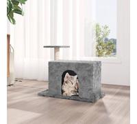 Cat Tree Tower 51cm Cat Scratching Post House Plush Sisal Grey