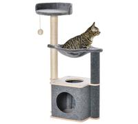 Cat Tree Tower Climbing Activity Center with Sisal Scratching Post, Pawhut