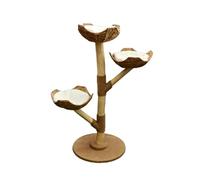 Cat Tree Tower Floor to Ceiling with 3 Relaxing Zones and Stable Base Multi Level Activity Center for Kittens Adults