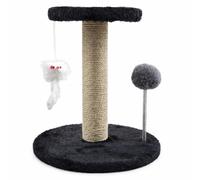 Cat Tree Tower with Sisal Scratching Posts, Condo, Bed, Dangling Ball & Playful - Sturdy Perch for Cats Kittens - Entertainment & Comfort Furniture Feline Fun (PomPom Play Scratcher)