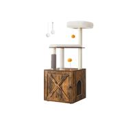 Cat Tree with Litter Box Enclosure