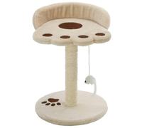 vidaXL Cat Tree with Sisal Scratching Post 40cm Beige Play Centre Furniture