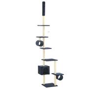 vidaXL Cat Tree with Sisal Scratching Posts 260 cm Dark Blue