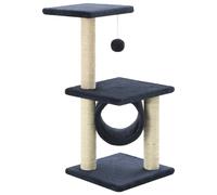 vidaXL Cat Tree 65cm Play Centre, Sisal Posts, Multicolour