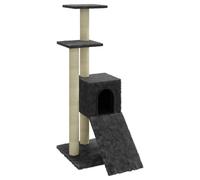 Cat Tree with Sisal Scratching Posts 92 cm Cat Playhouse Multi Colours vidaXL