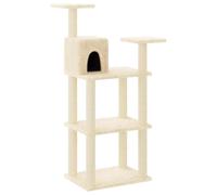 Cat Tree with Sisal Scratching Posts Cat Condo Cat Climbling Play Tower vidaXL