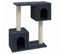 vidaXL Cat Tree with Sisal Scratching Posts Dark Grey Cat Playhouse Condo