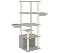 Cat Tree with Sisal Scratching Posts Cat Scratch Tower Cat Climber vidaXL