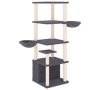 Cat Tree with Sisal Scratching Posts Cat Scratch Tower Cat Climber vidaXL