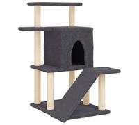 Cat Tree with Sisal Scratching Posts Cat Scratch Tower Climbing Tree vidaXL