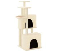 vidaXL Cat Tree w/ Sisal Scratching Posts Cream 122cm, Cream