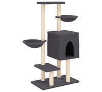Cat Tree with Sisal Scratching Posts Cat Tower Pet Cat Climbing Tree vidaXL