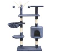 Cat Tree with Sisal Scratching Posts Paw Play Tower Multi Colours/Sizes vidaXL