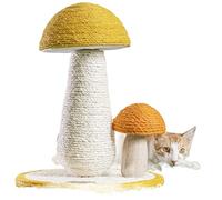 Cat Trees Mushroom Cat Scratcher Climbing Sisal Tree Frame Cat Scraper Scratch Resistant Board Grinding Claw Kitten Toys for Cats (Size : Cat Scratcher M)