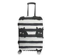 Cat Trolley Suitcase Cover Pink Marble Elastic Suitcase Cover Washable Protective Case Suitcase Cover Suitcase Protective Cover with Zip Scratch-Resistant Suitcase Protector, R1, L(26-28in), Suitcase