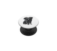 Cat Tshirt Spooky Scary Halloween Cerberus Goth 90s Horror PopSockets Adhesive PopGrip