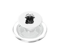 Cat Tshirt Spooky Scary Halloween Cerberus Goth 90s Horror PopSockets PopGrip for MagSafe