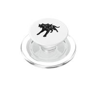 Cat Tshirt Spooky Scary Halloween Cerberus Goth 90s Horror PopSockets PopGrip for MagSafe