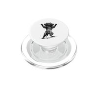 Cat Tshirt Spooky Scary Halloween Cerberus Goth 90s Horror PopSockets PopGrip for MagSafe