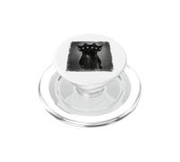 Cat Tshirt Spooky Scary Halloween Cerberus Goth 90s Horror PopSockets PopGrip for MagSafe