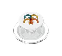 Cat Tshirt Spooky Scary Halloween Cerberus Goth 90s Horror PopSockets PopGrip for MagSafe